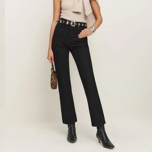 Reformation Black High Rise Women Jeans